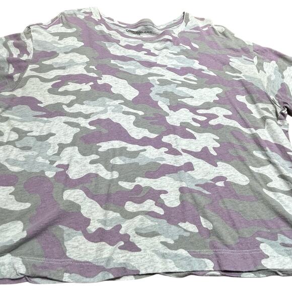 Calvin Klein Jeans Purple and Gray Crop Top - Picture 1 of 2